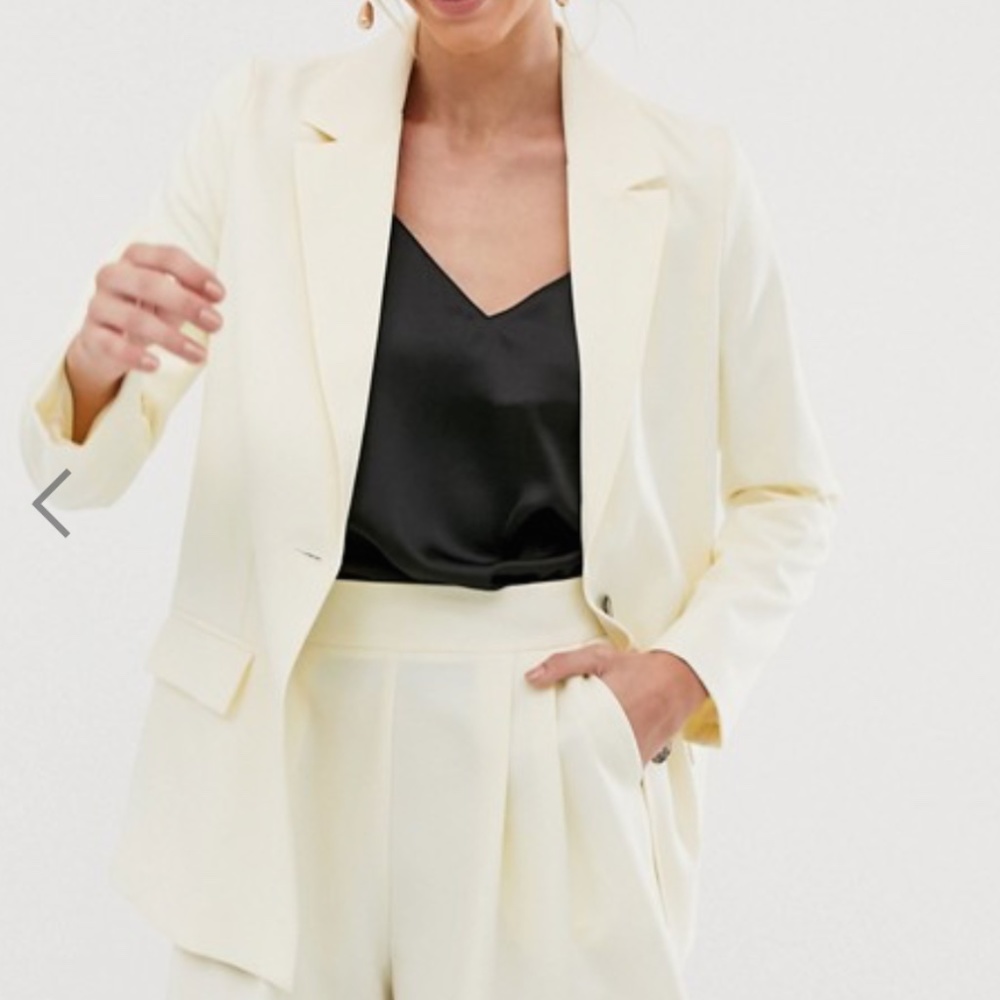 ASOS Cream Tailored Blazer